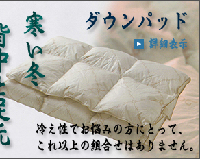 イワタのダウンパッド